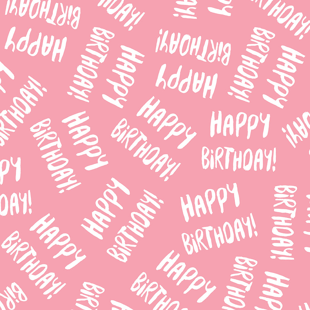 Happy Birthday On Pink  Birthday wrapping paper, Pink happy