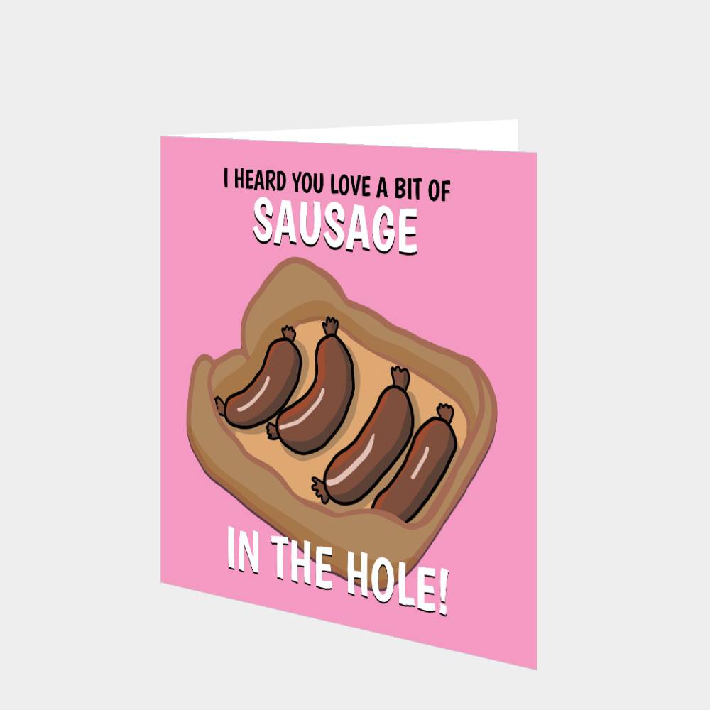 Sausage In The Hole Card Boomf