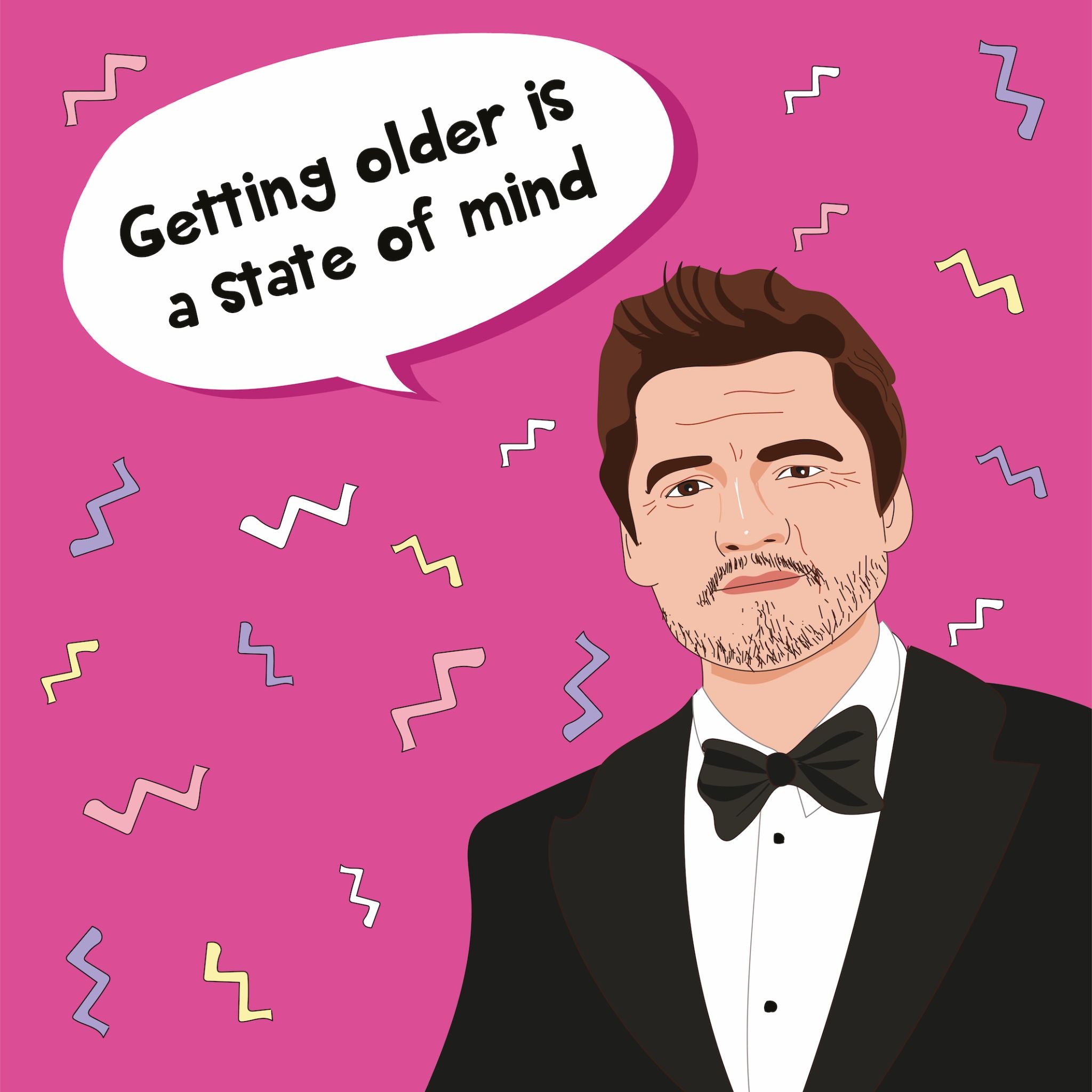 State Of Mind Pedro Pascal Birthday Card – Boomf