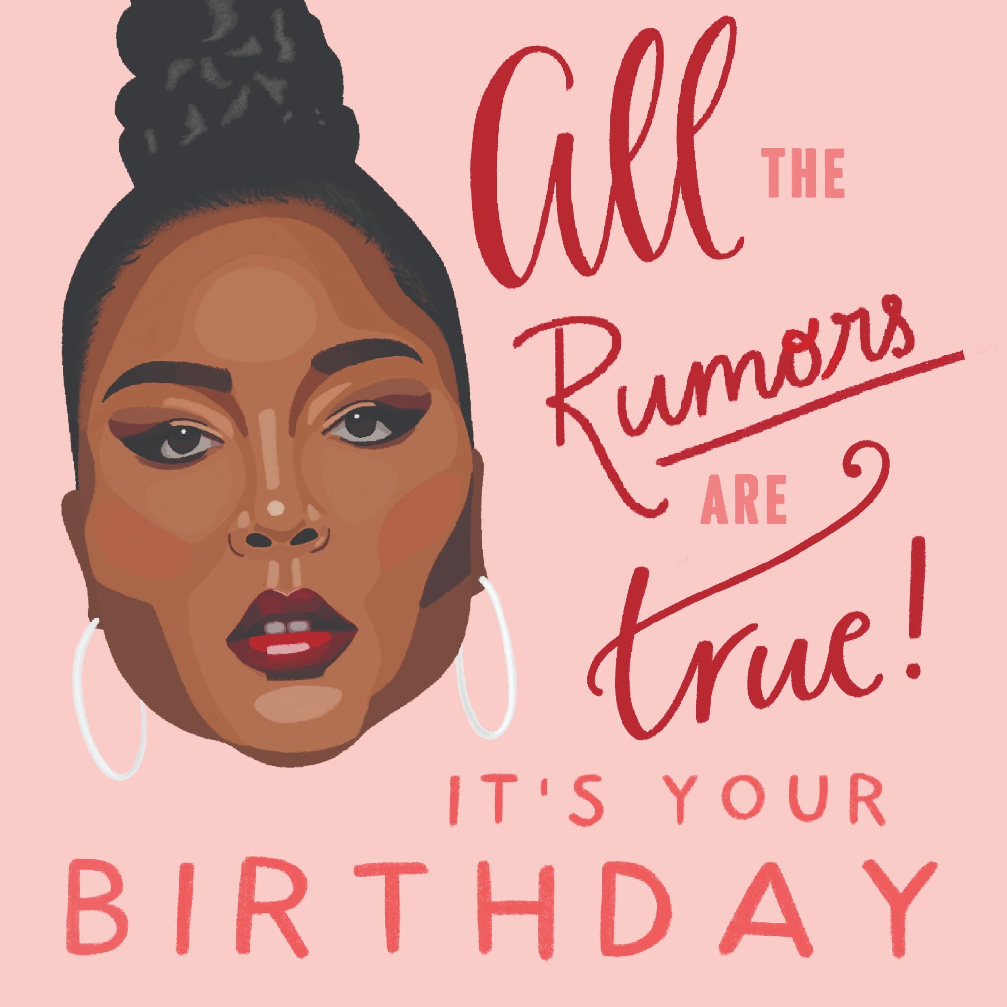 Lizzo Rumors Birthday Card – Boomf