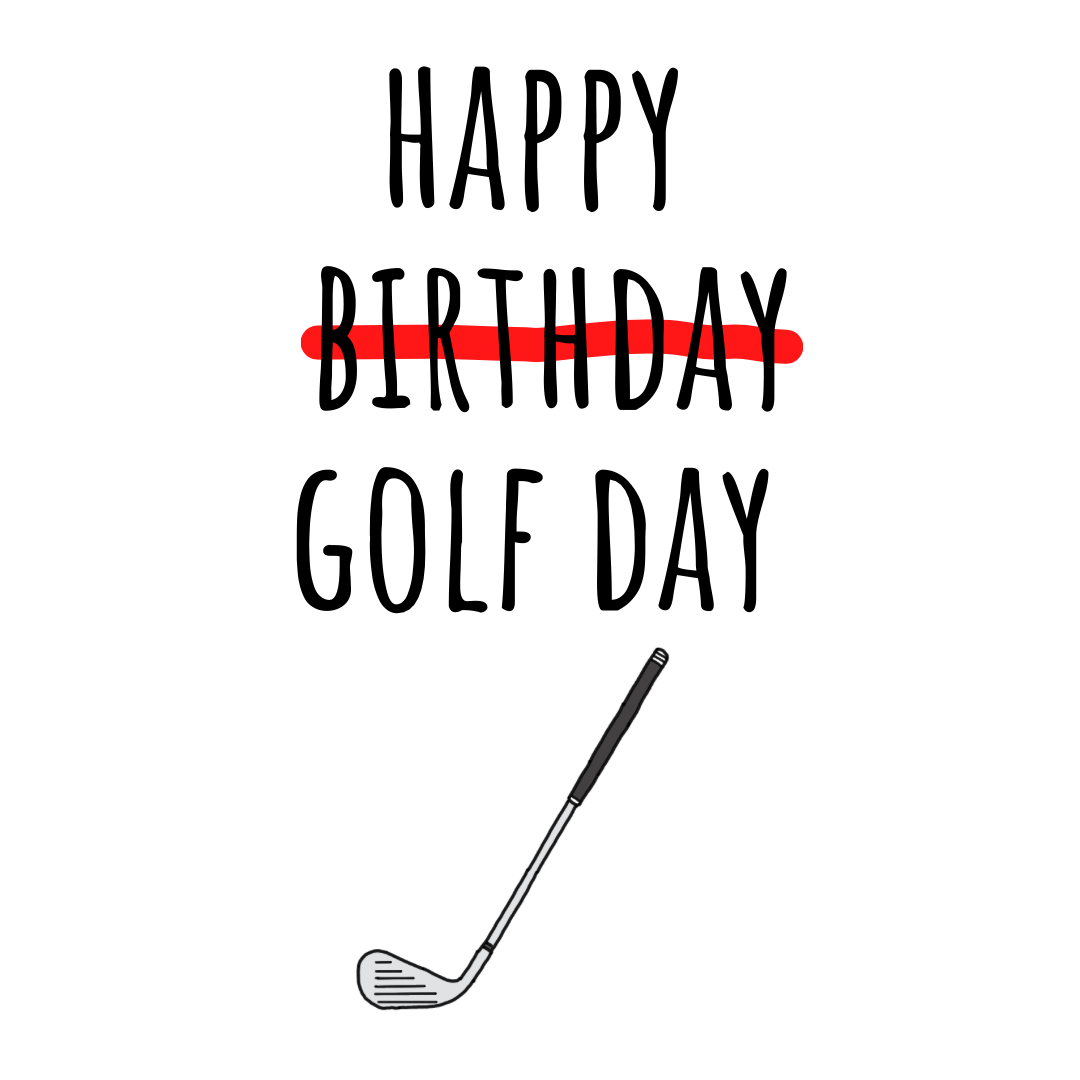 Putter Birthday Card – Boomf