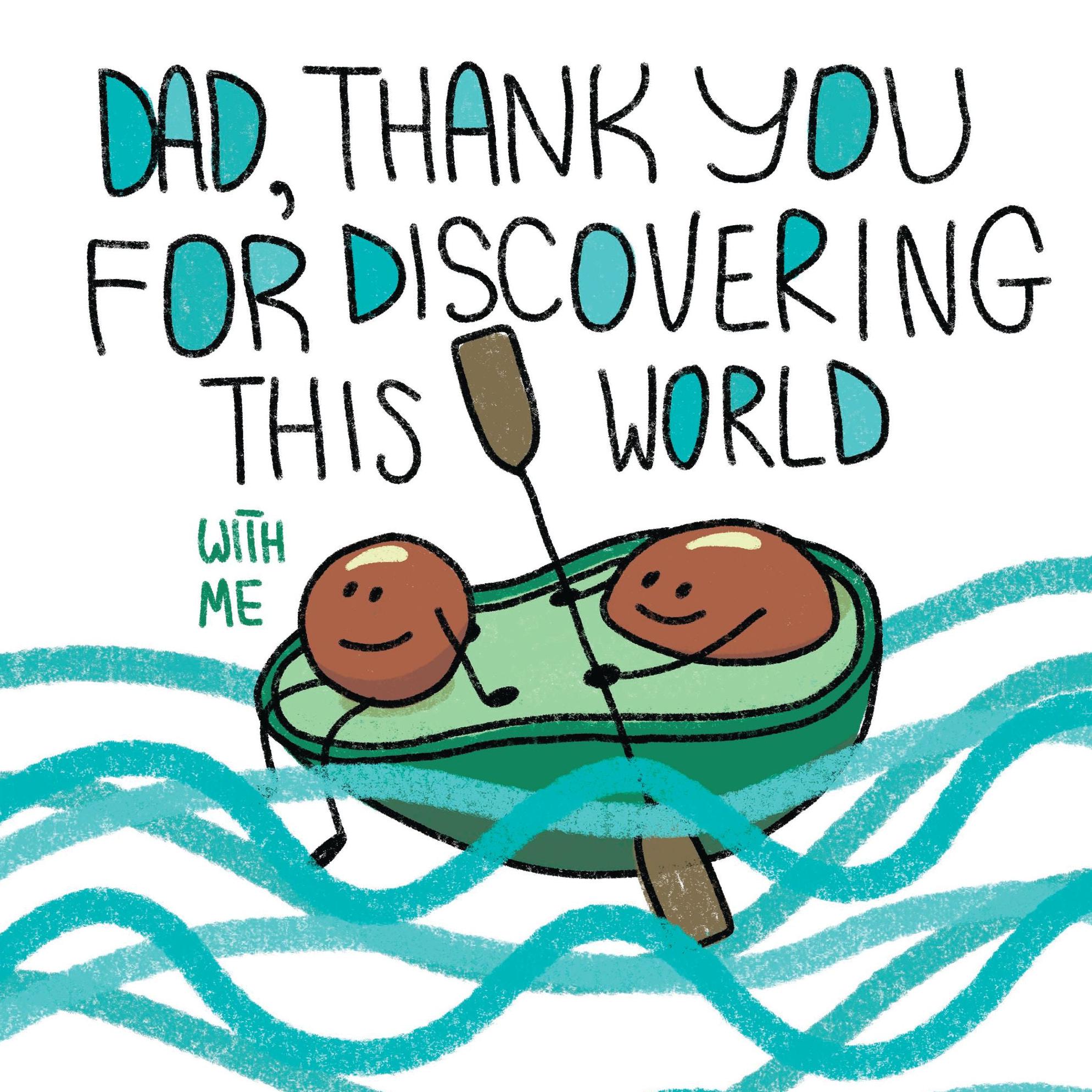 Dad Avocado Thank You Confetti Exploding Greetings Card Boomf