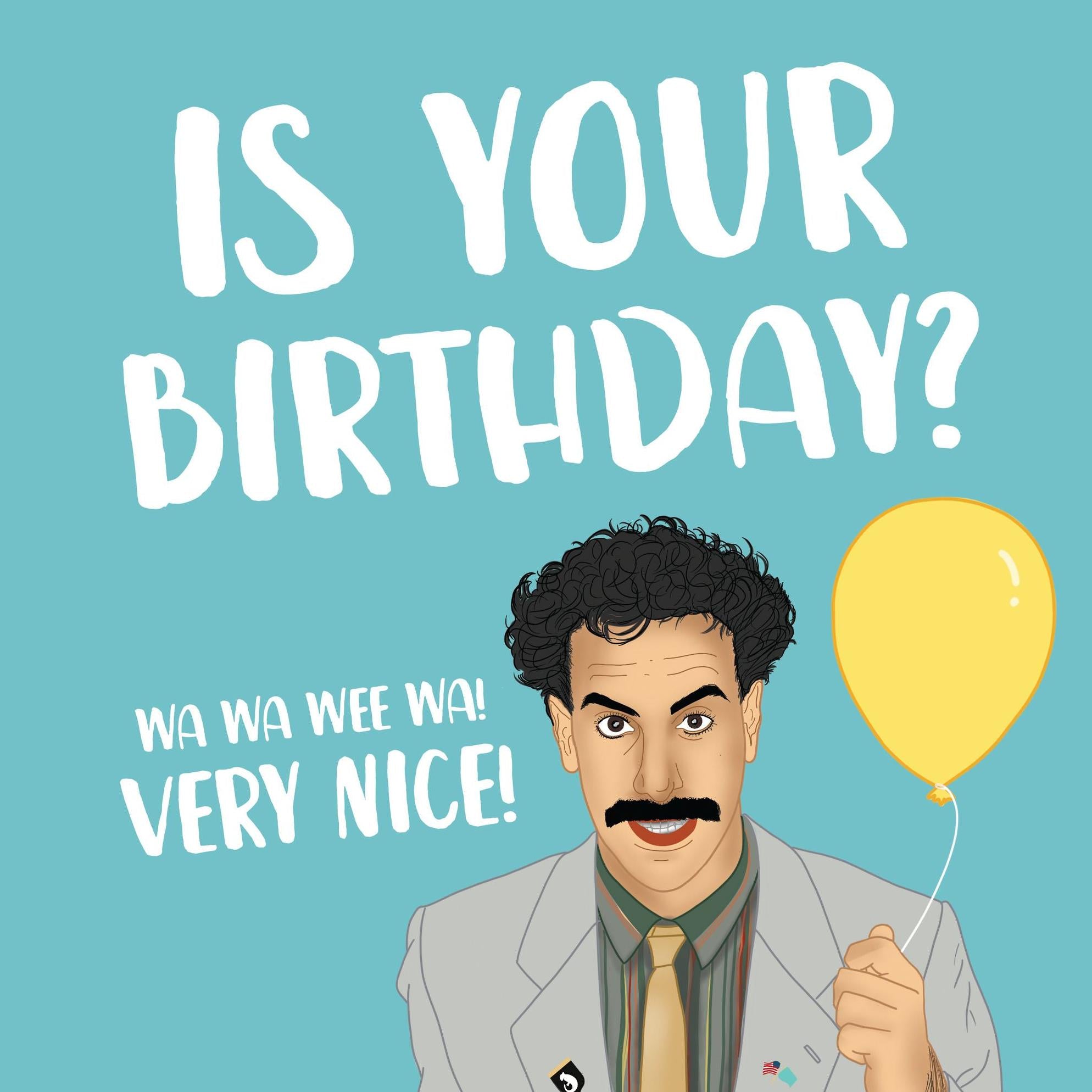 Borat Birthday Confetti-exploding Greetings Card – Boomf