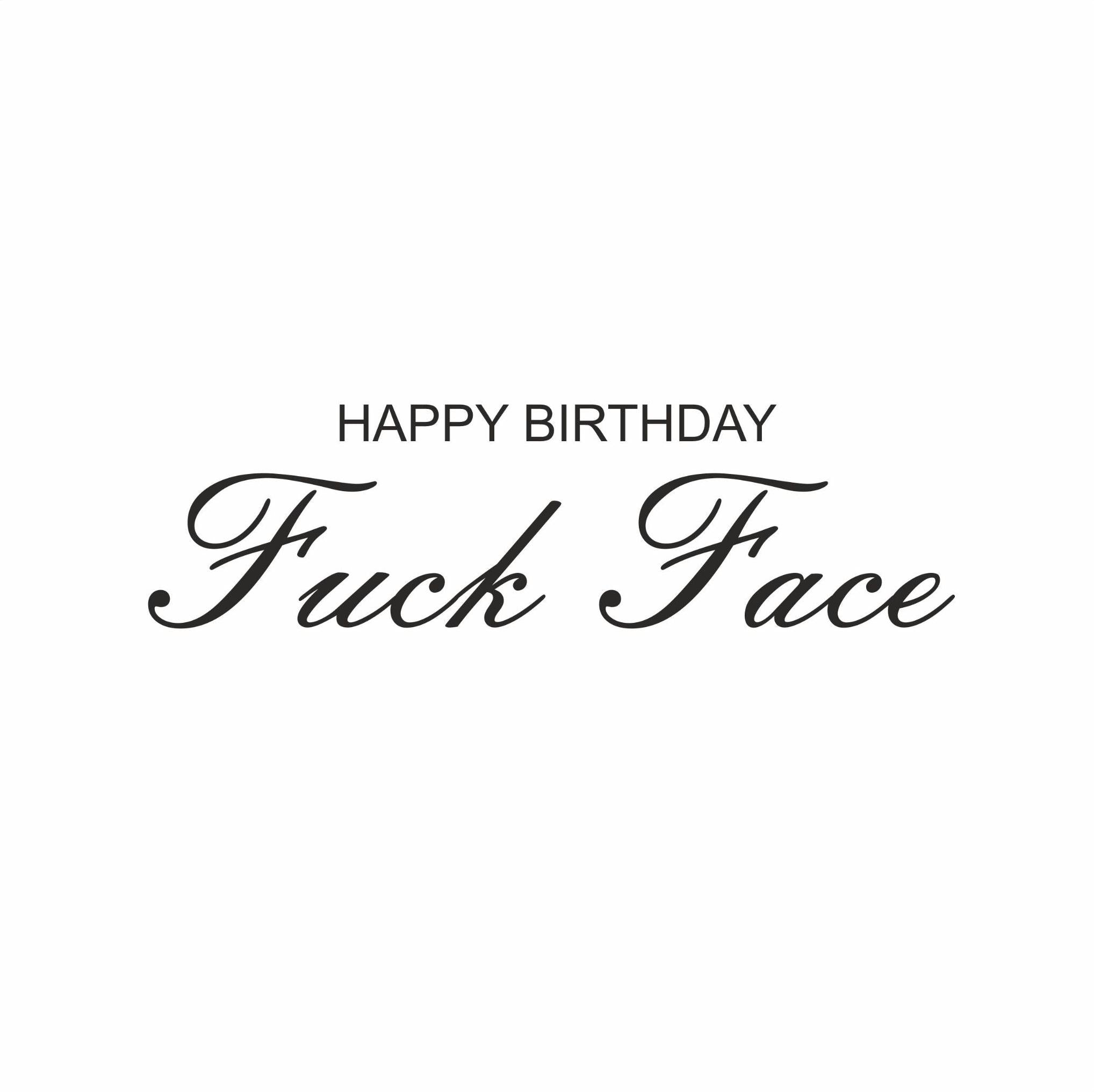 Happy Birthday F Face Confetti Exploding Greetings Card – Boomf