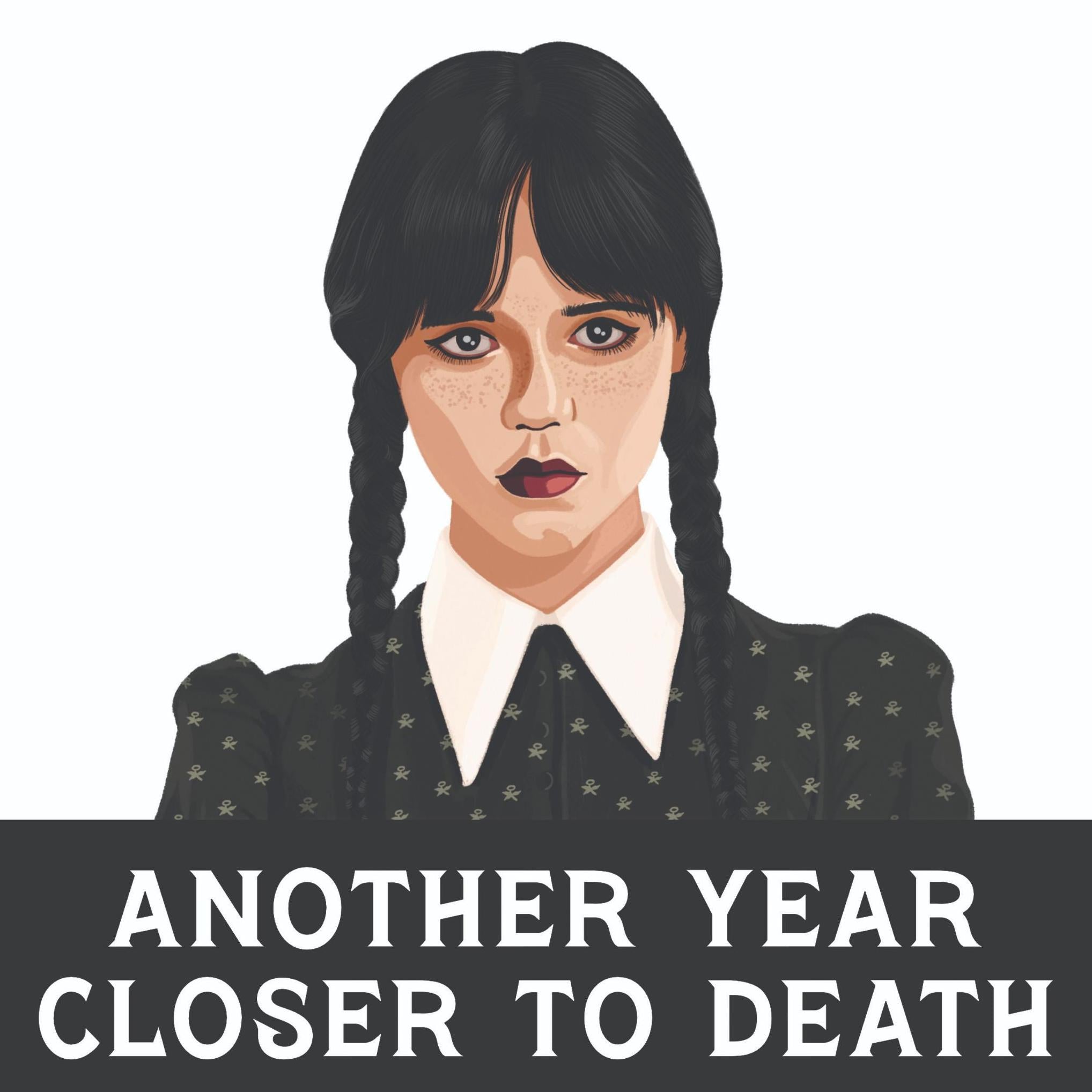 Wednesday Addams Birthday Confetti Exploding Greetings Card Boomf