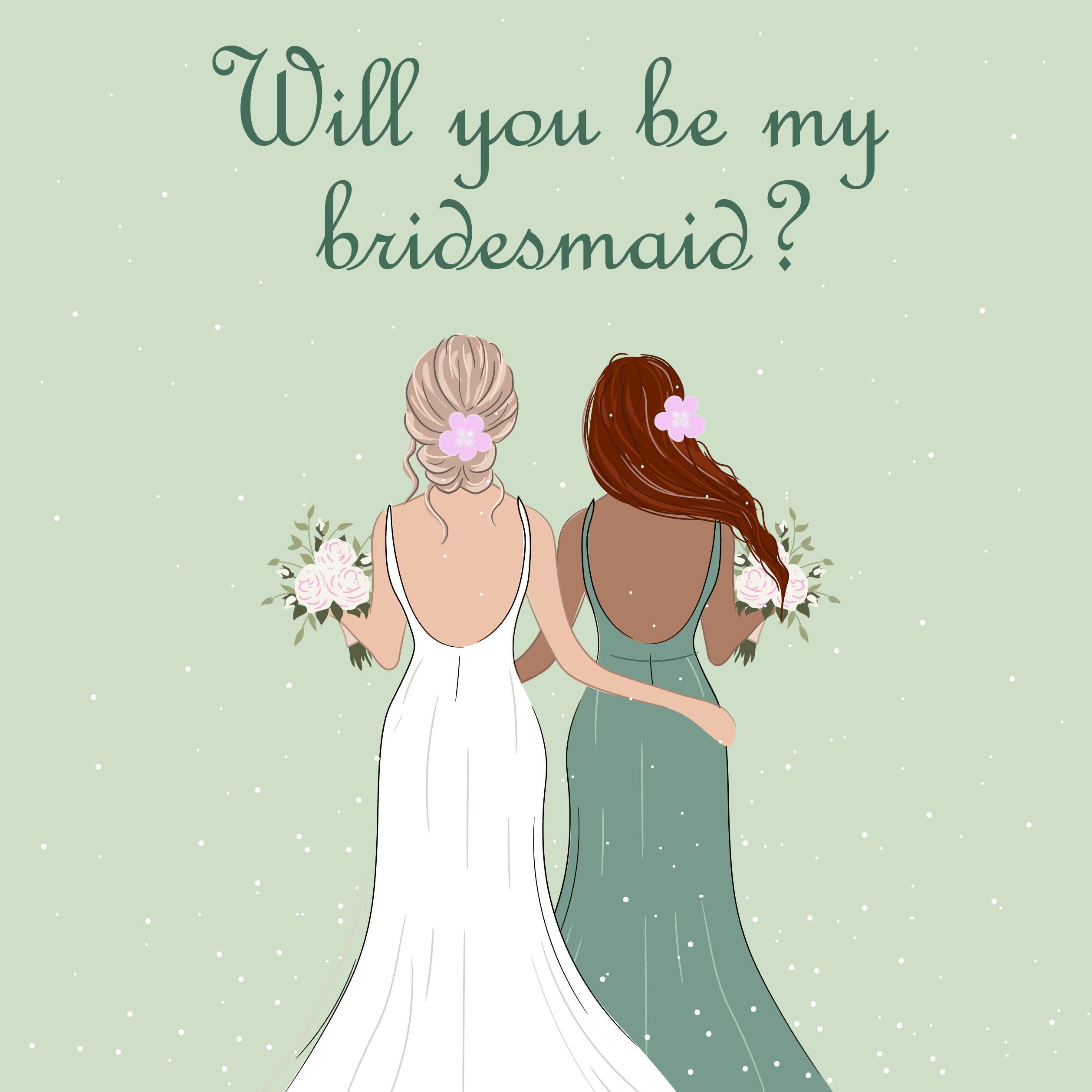 Will You Be My Bridesmaid Proposal Confetti-exploding Greetings Card – Boomf