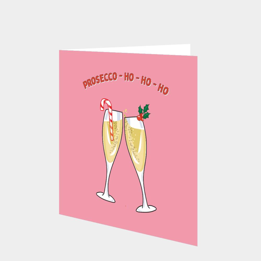 Prosecco Ho Ho Ho Card – Boomf