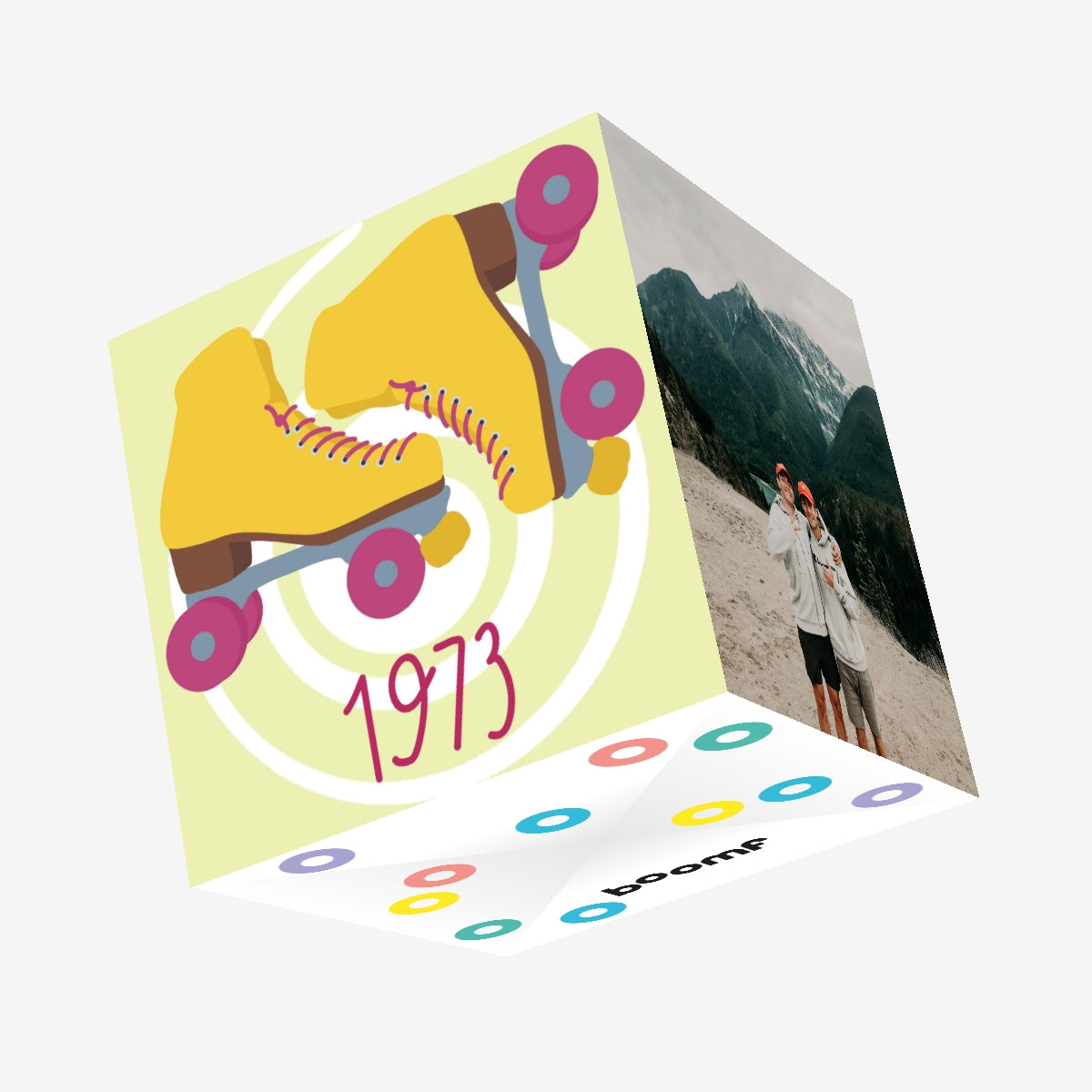 Happy Birthday 1973 Roller Skate Confetti-exploding Greetings Card – Boomf