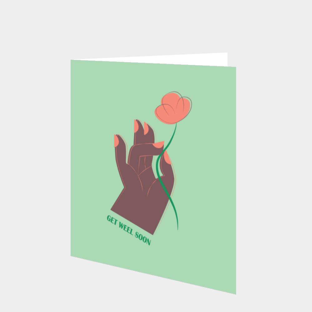 Get Well Flower For You Card Boomf