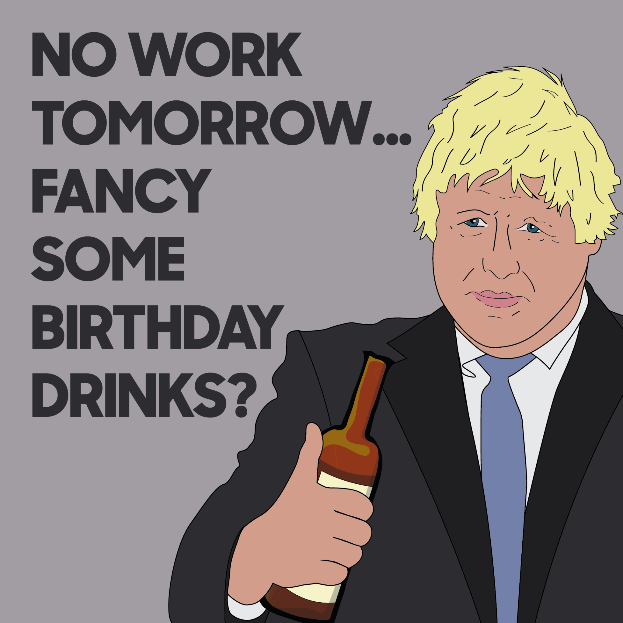 Boris Johnson Birthday Card Boomf