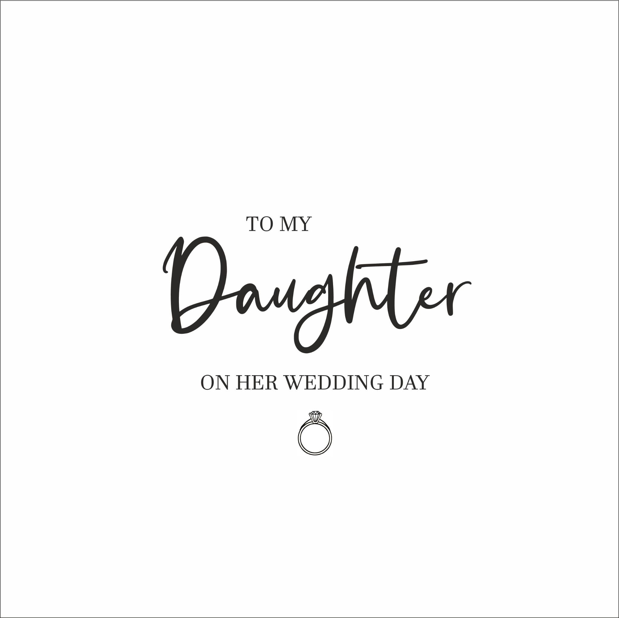 Daughter Wedding Day Card Boomf