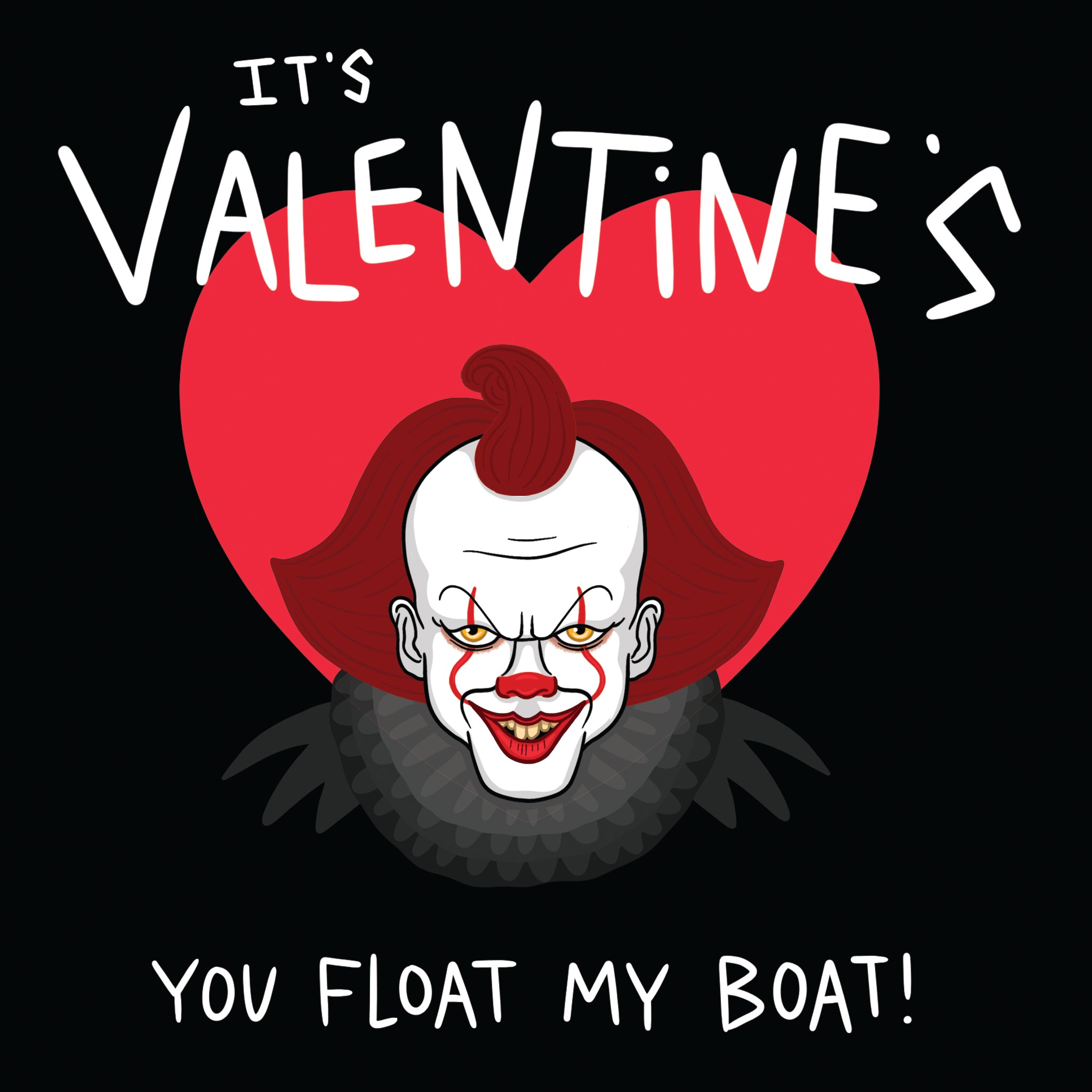 Its Valentines You Float My Boat Pennywise Card Boomf