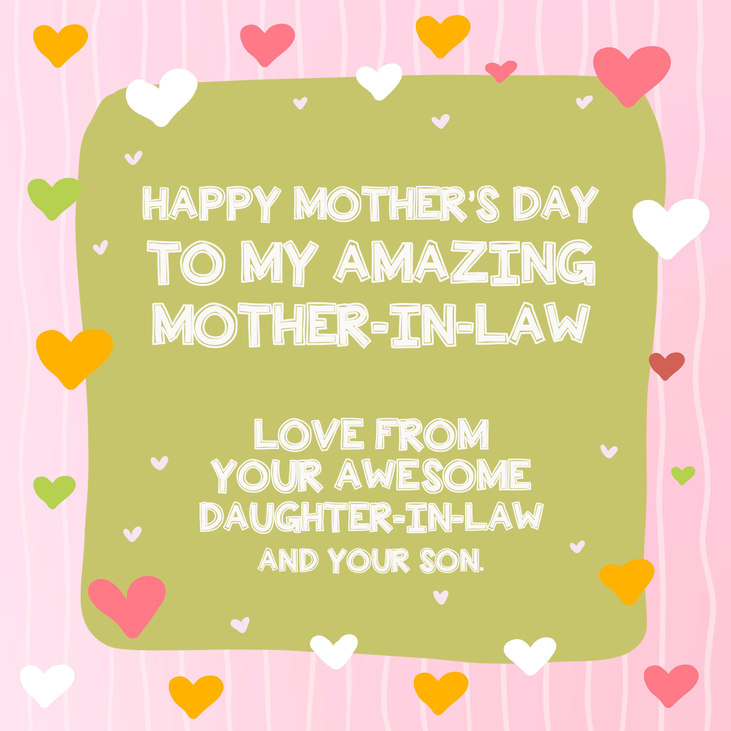 Mother In Law Mothers Day Card Happy Mothers Day Images Online For