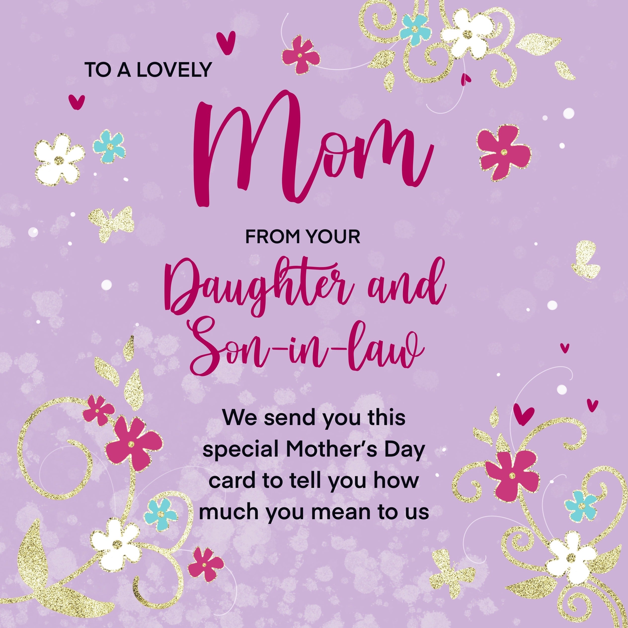 To A Lovely Mom Happy Mothers Day Card Boomf