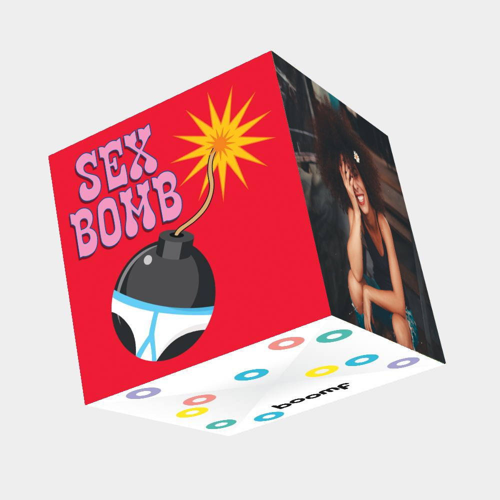 Sex Bomb Bomb 3D Cube Card – Boomf