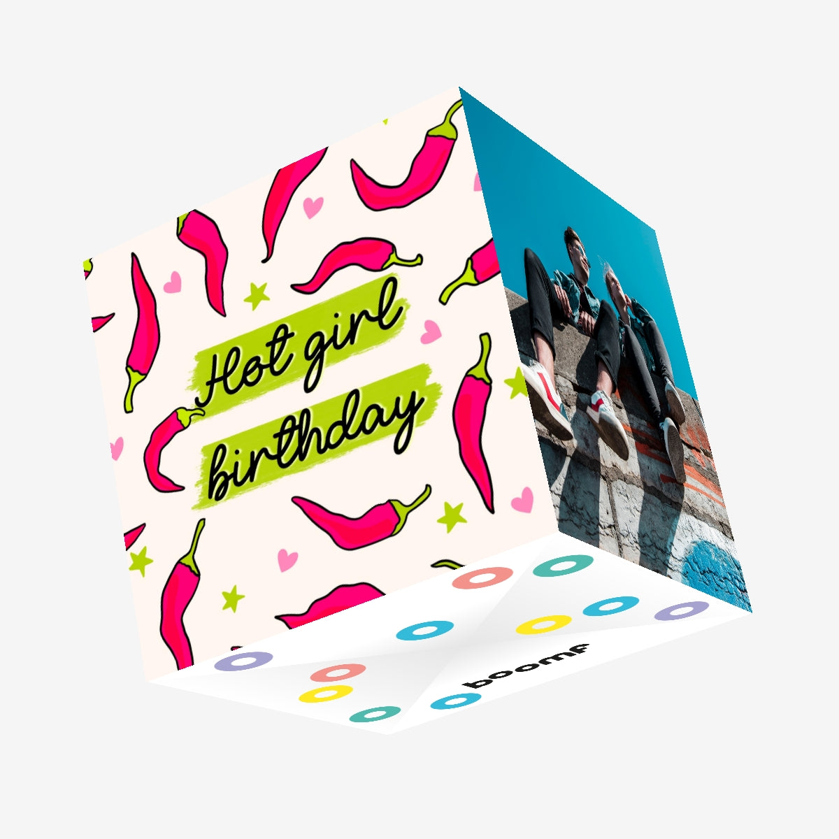 Chilli Hot Girl Birthday Confetti Exploding Greetings Card Boomf