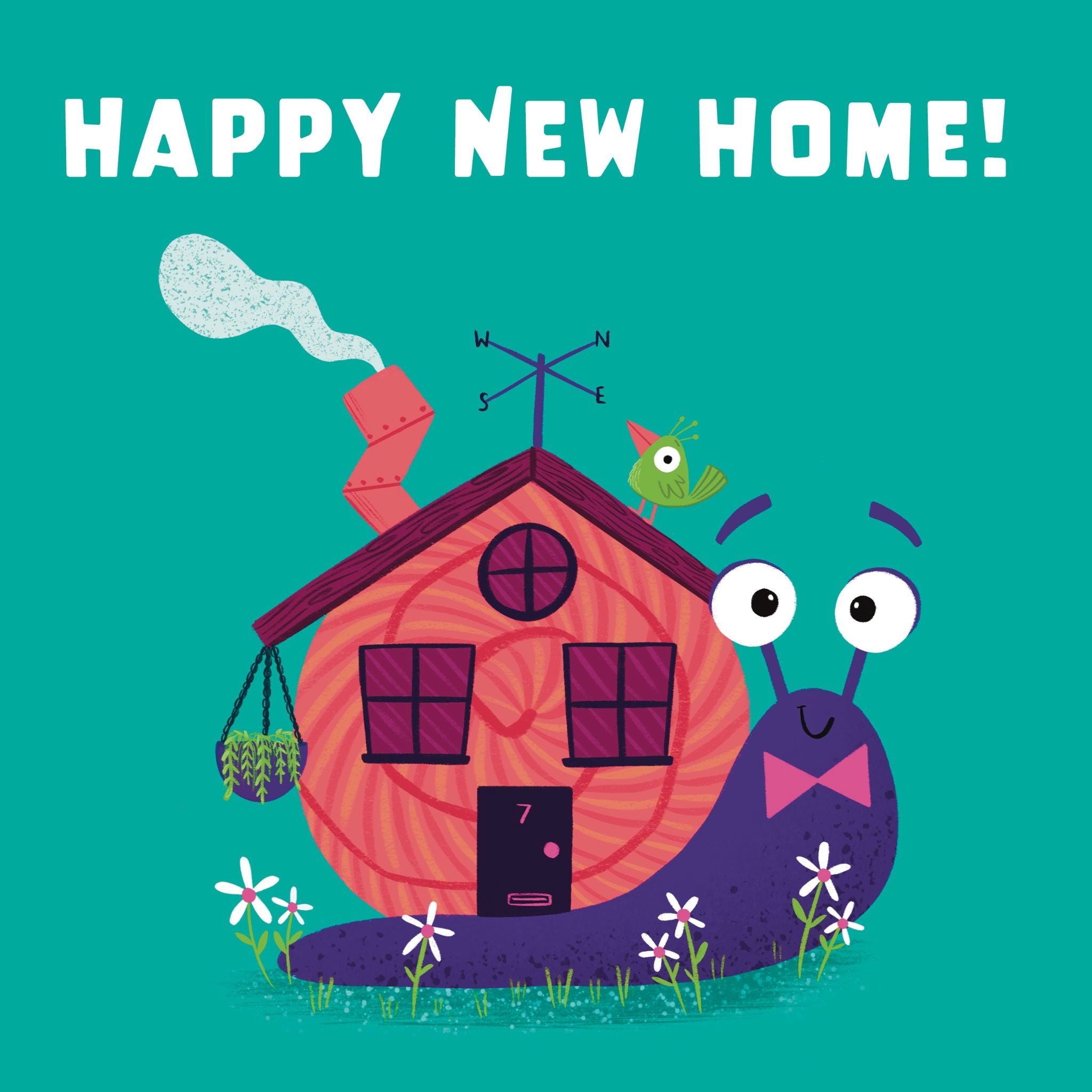 Happy New Home Snail Card Boomf