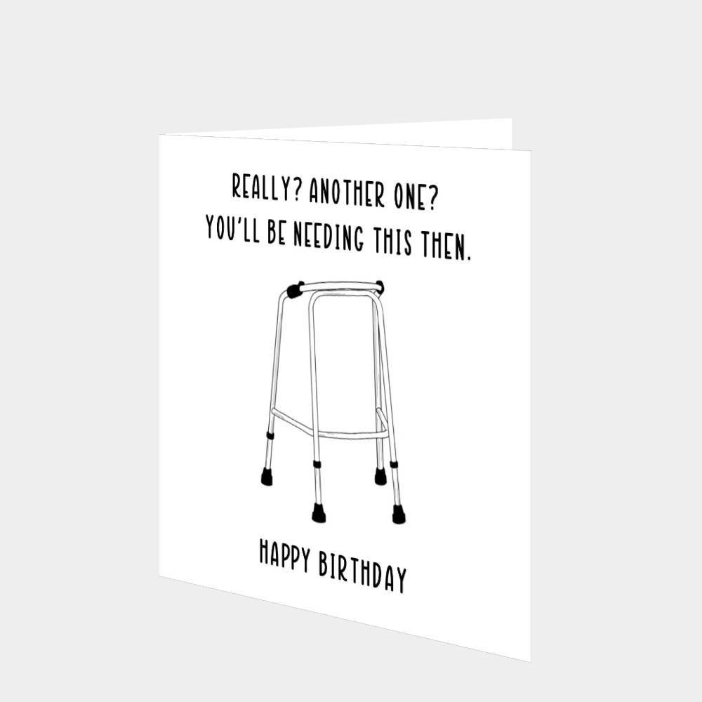 Zimmer Frame Birthday Card – Boomf