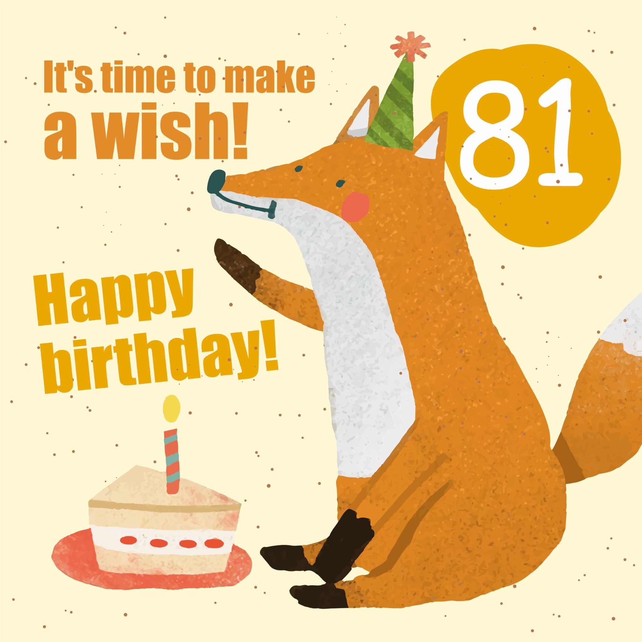 Make A Wish 81st Birthday Card Boomf 3394