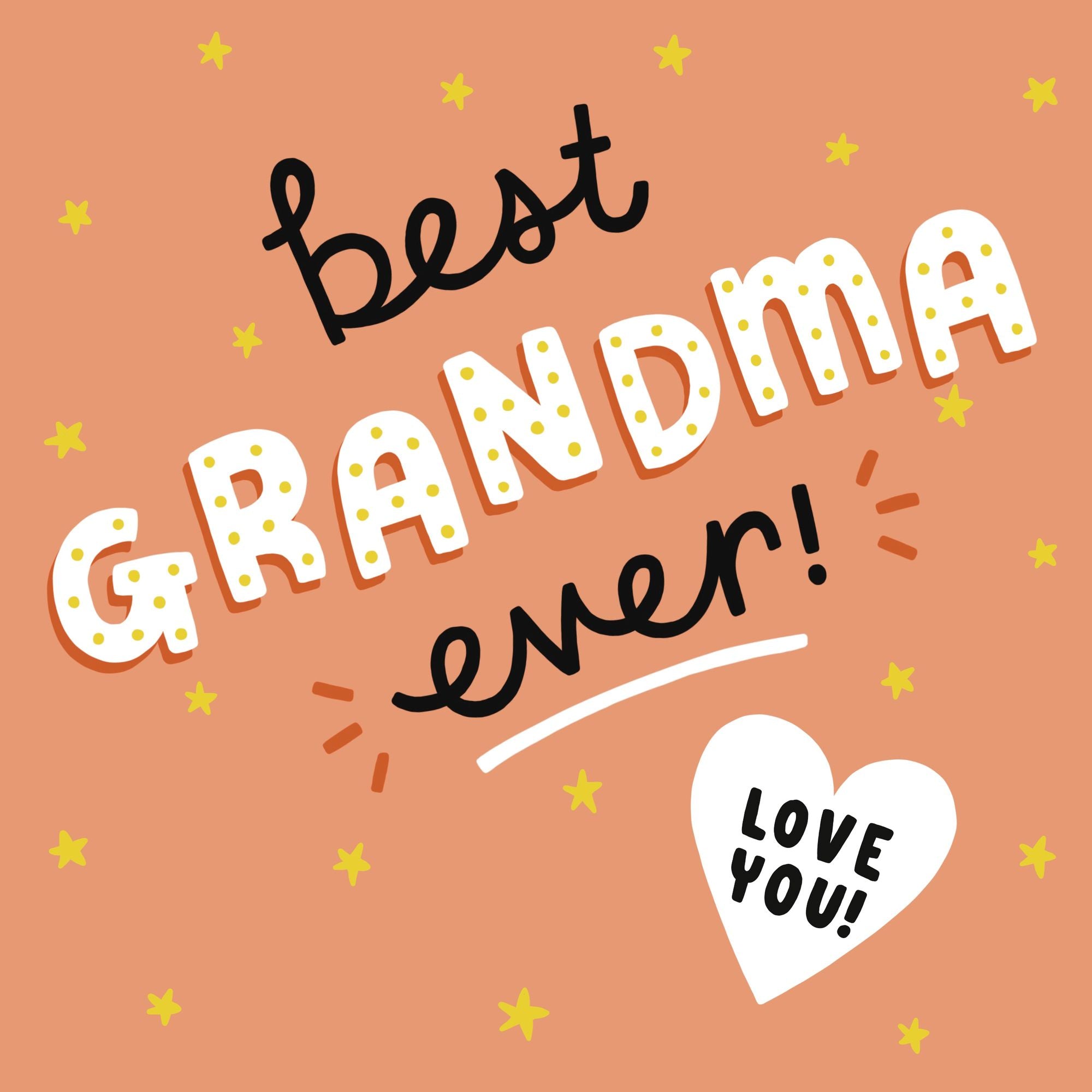 Best Grandma Ever Card Boomf