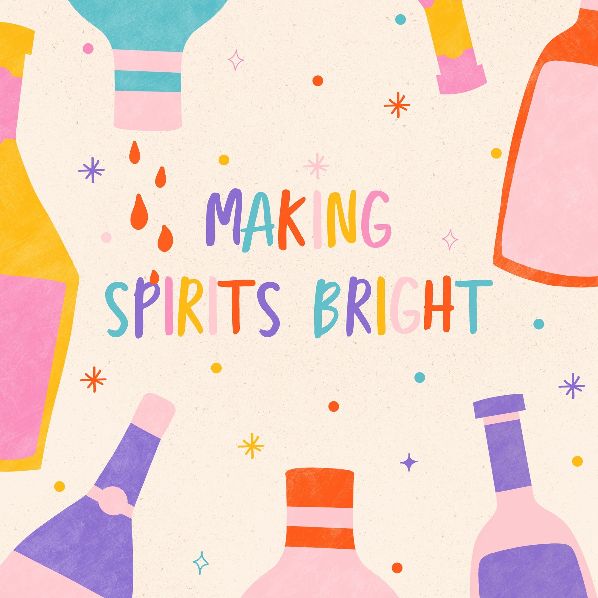 Making Spirits Bright Christmas Card 