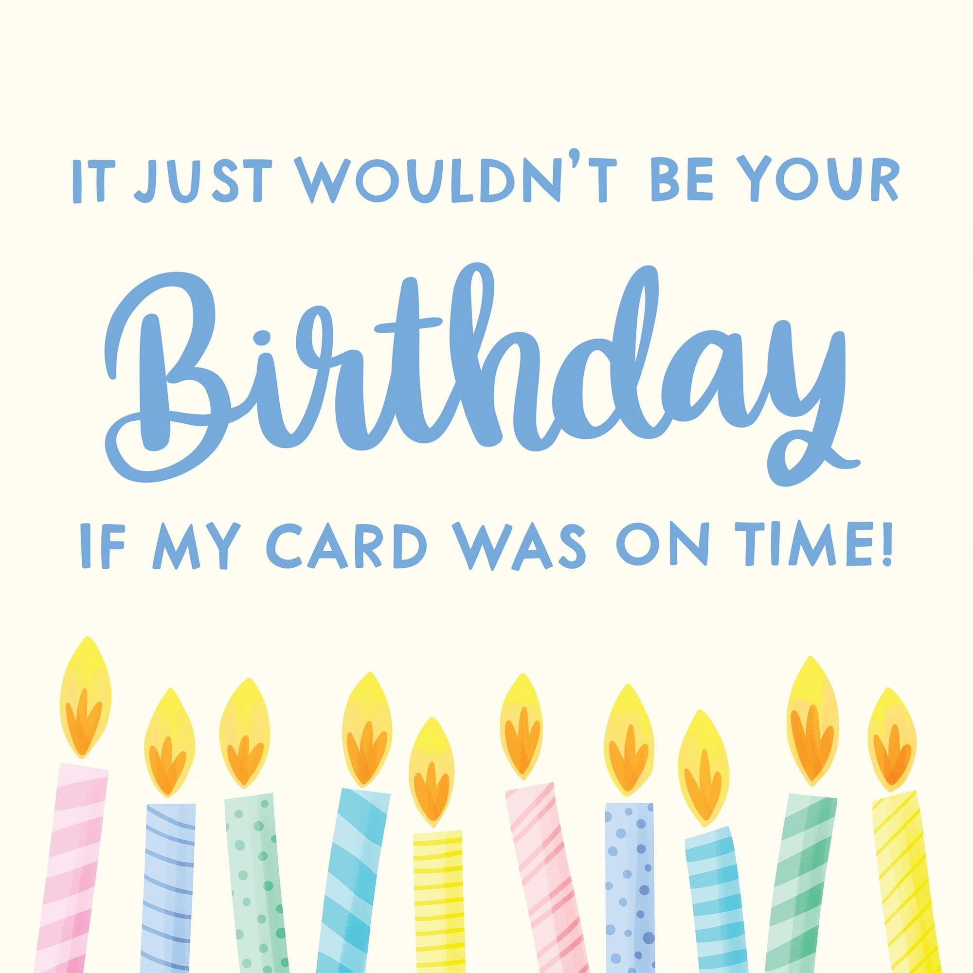 Late Birthday Card 3D Cube Card – Boomf