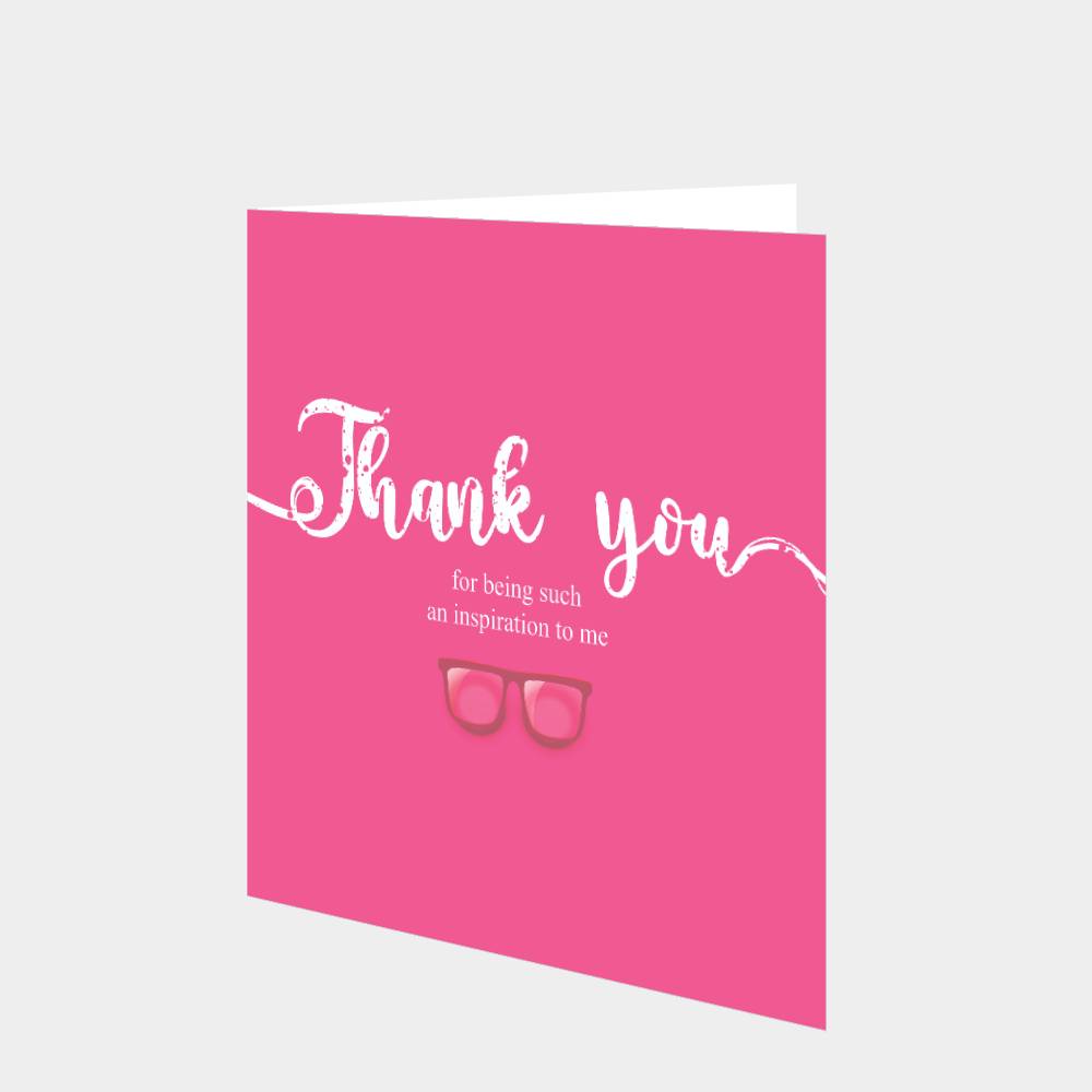 Thank You For Being Such An Inspiration Pink Card Boomf 5336