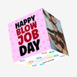 Happy Blow Job Day Confetti-exploding Greetings Card
