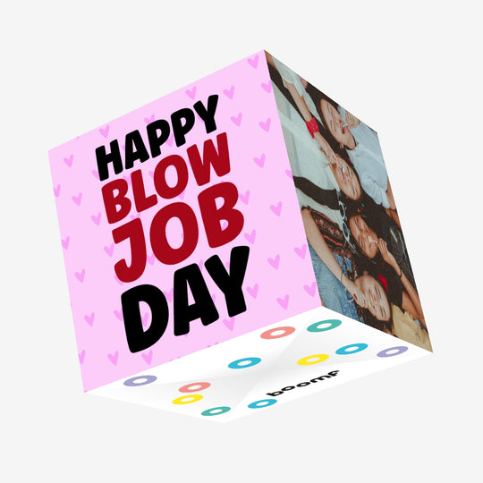 Happy Blow Job Day Confetti-exploding Greetings Card