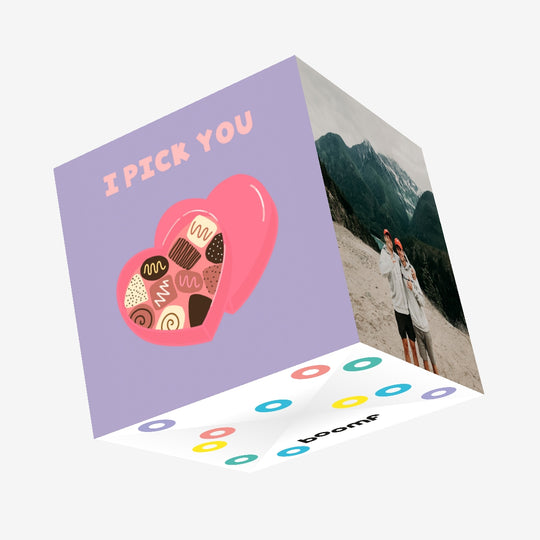 I Pick You Sweets Confetti-exploding Greetings Card
