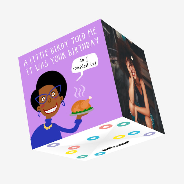 A Little Birdie Joke Birthday Confetti-exploding Greetings Card