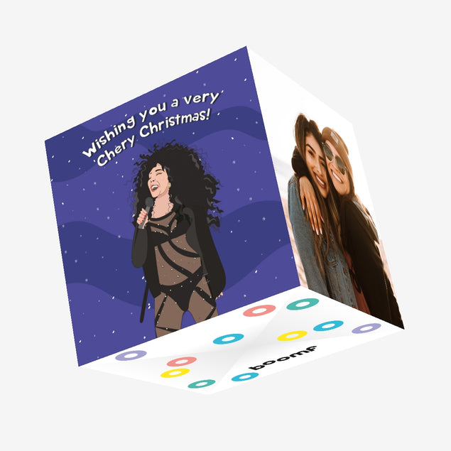 Wishing You A Very Chery Christmas Confetti-exploding Greetings Card