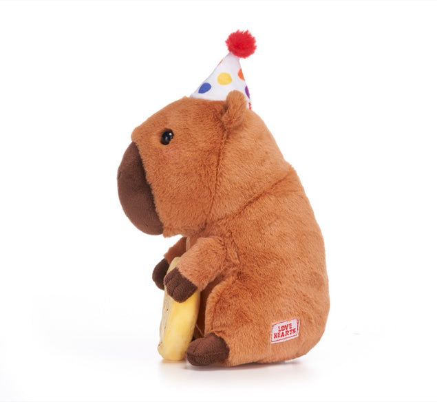 Love Hearts Capy Birthday Capybara Soft Toy