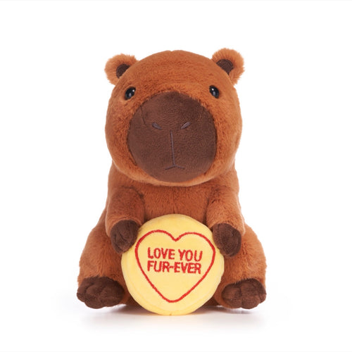 Love Hearts Love You Fur-Ever Capybara Soft Toy