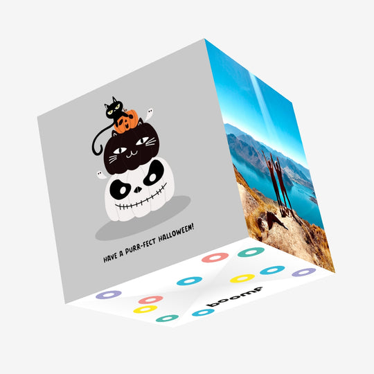 Have A Purr-fect Halloween! Confetti-exploding Greetings Card