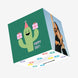 Birthday Cactus Green Confetti-exploding Greetings Card