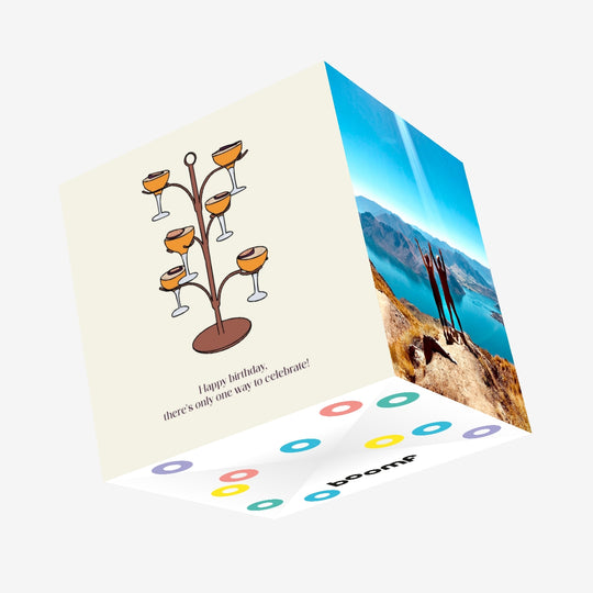 Pornstar Martini Tree Birthday Confetti-exploding Greetings Card