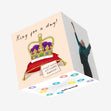 King For A Day Funny Confetti-exploding Greetings Card