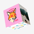 Foxiest Human Ever Confetti-exploding Greetings Card