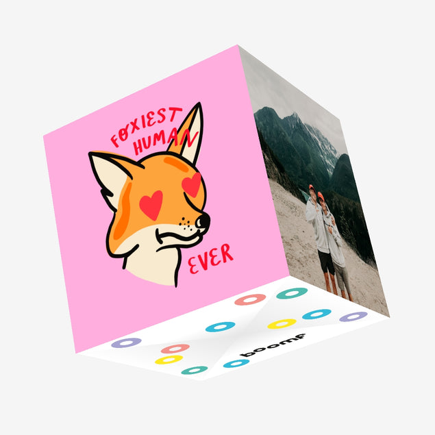 Foxiest Human Ever Confetti-exploding Greetings Card