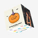 Spooky Birthday Wishes! Cute Pumpkin Confetti-exploding Greetings Card