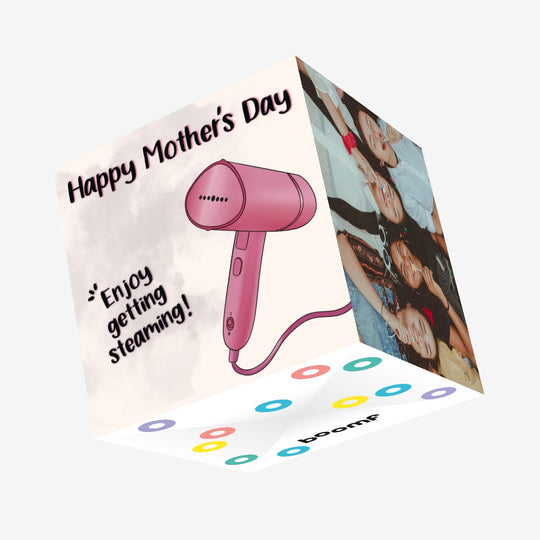Happy Mother's Day Funny Steamer Confetti-exploding Greetings Card