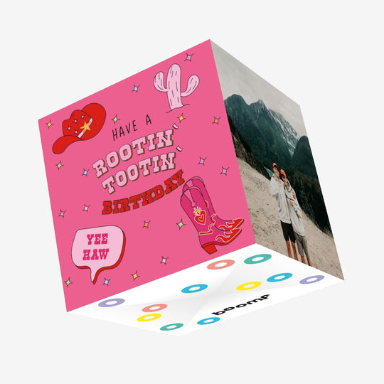 Have A Rootin' Tootin' Birthday Confetti-exploding Greetings Card