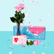 Confetti-Exploding Eternity Rose Box - Pink