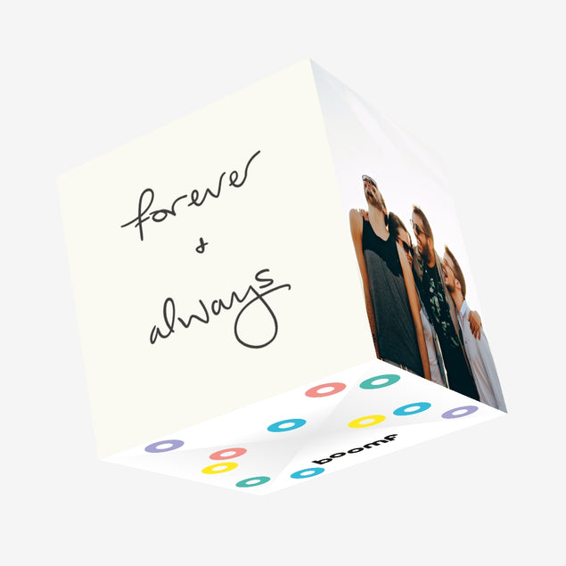 Forever + Always Minimalistic Anniversary/Wedding Confetti-exploding Greetings Card