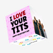 I Love Your Tits Valentine's Day Confetti-exploding Greetings Card