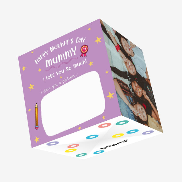 Mummy I Drew You A Picture Mother's Day Confetti-exploding Greetings Card
