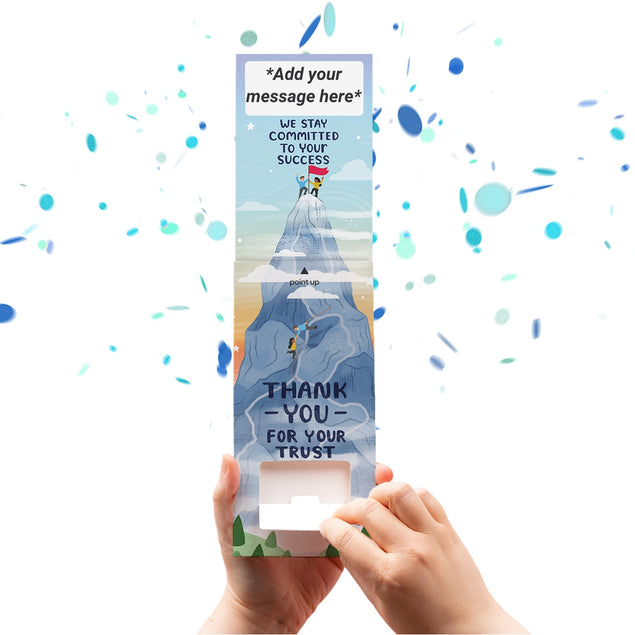 Contract Renewal Cannon Confetti Shooter Card