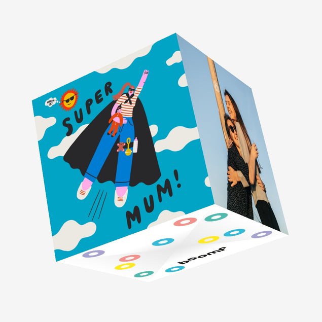 Super Mum Birthday Confetti-exploding Greetings Card