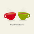 Merry Christmas Best-tea! Confetti-exploding Greetings Card